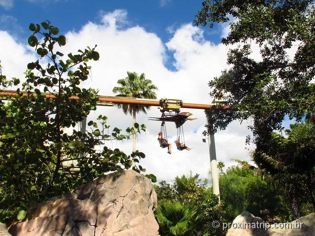 Pteranodon flyers no Camp Jurassic - Islands of Adventure Pteranodon flyers no Camp Jurassic - Islands of Adventure