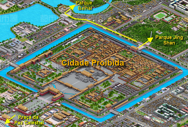 Cidade Proibida - mapa 3D baidu 640x480b