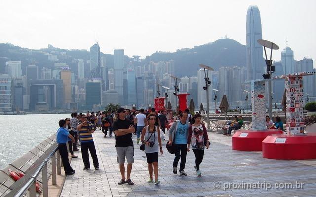 Avenida das Estrelas em Hong Kong