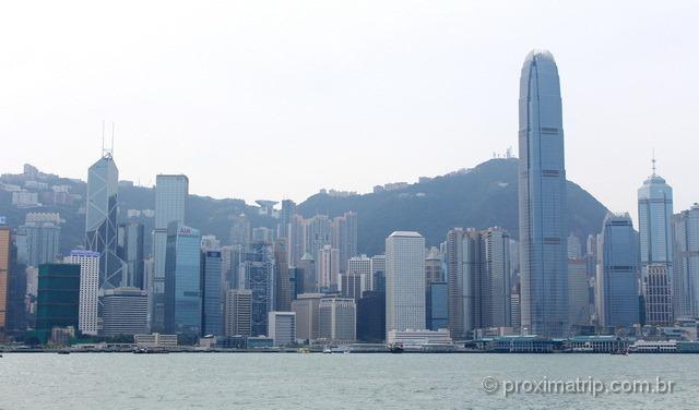 Skyline da cidade de Hong Kong