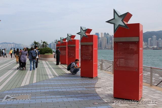 Avenida das Estrelas em Hong Kong