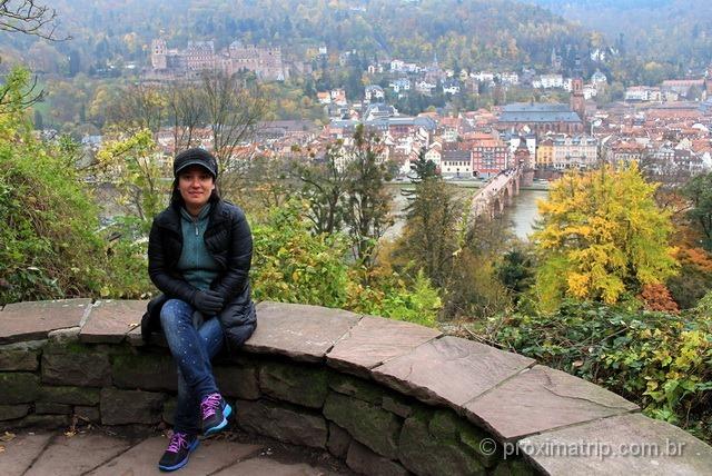 Linda vista de Heidelberg do philosophenweg