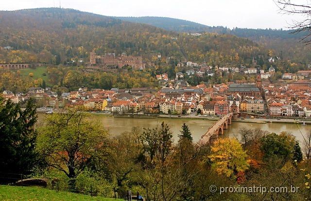 Heidelberg vista do philosophenweg]