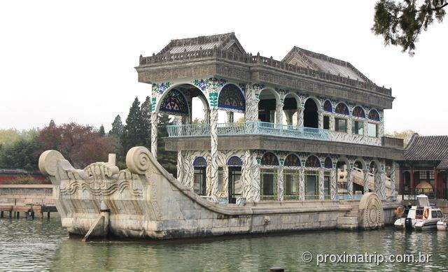 Marble Boat no Palácio de Verão, em Pequim.