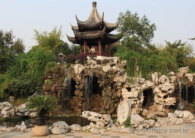 O lindo parque do Panmen em Suzhou