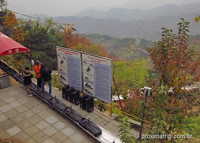 Grande Muralha da China em Mutianyu - tobogã