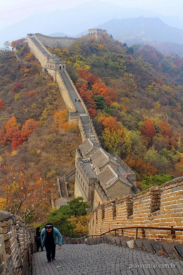Grande Muralha da China em Mutianyu no outono