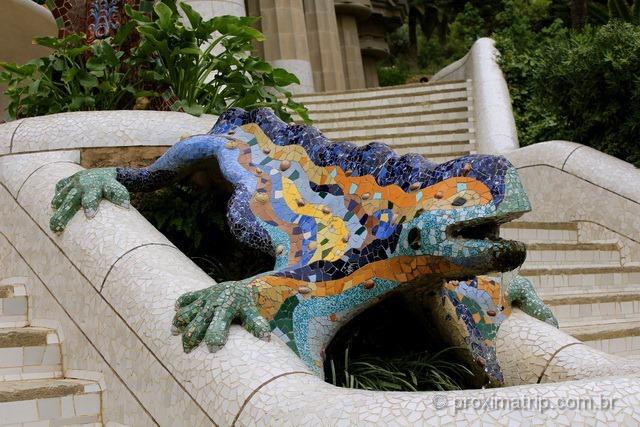 Famosa Salamandra no Parc Güell