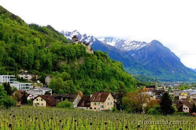 Castelo de Vaduz em Liechtenstein