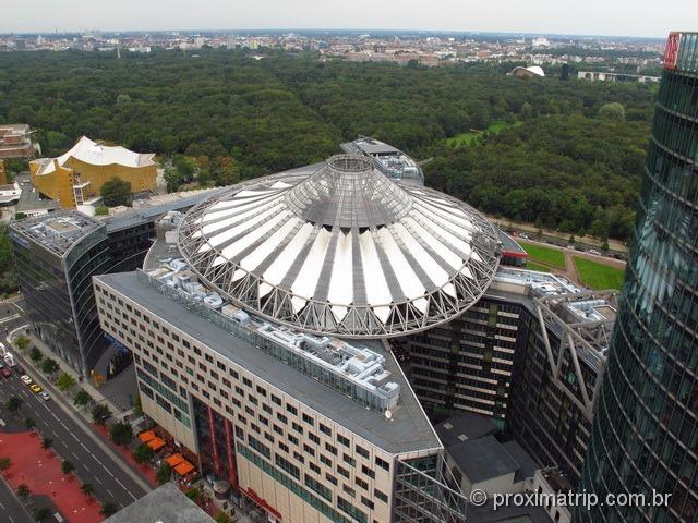 Sony Center em Berlim, na Potsdamer Platz