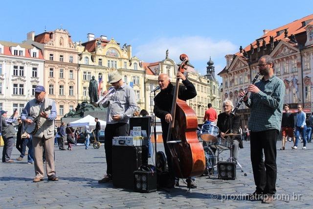 Praça da Antiga Prefeitura (Old town square), em Praga