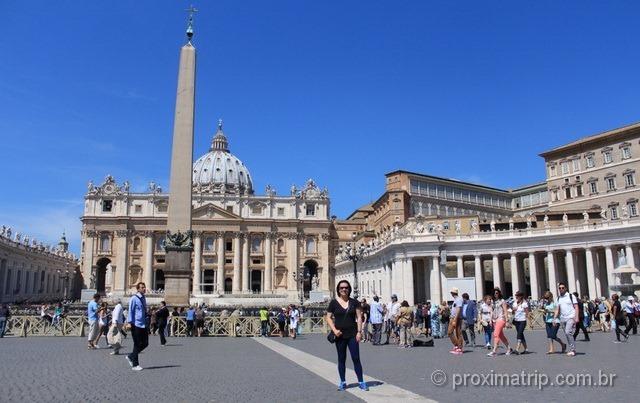 Obelisco do Circo de Nero na Praça de São Pedro, no Vaticano