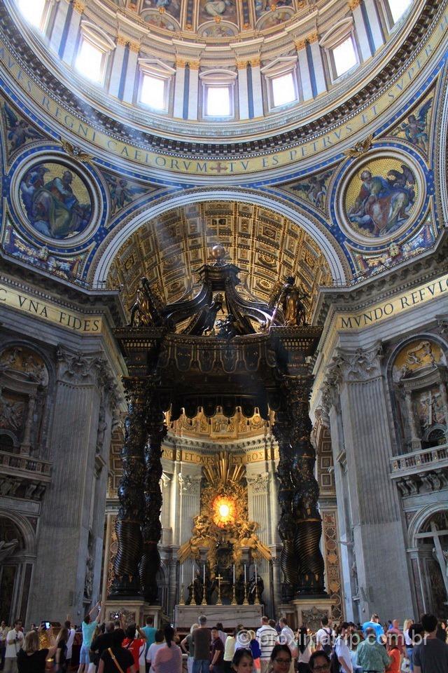 Vaticano: Altar papal ou Baldaquino de São Pedro