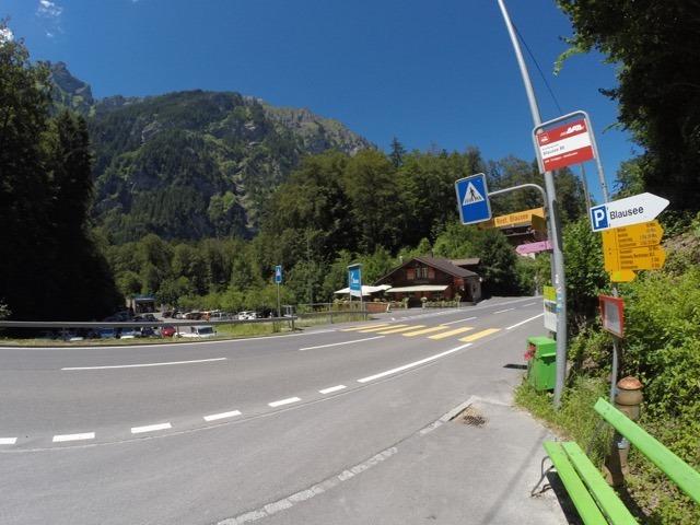 Ponto de ônibus do lago Blausee - como chegar