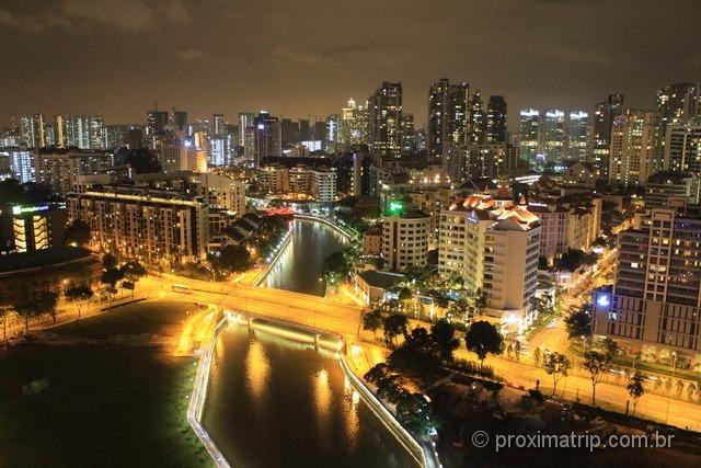 O skyline de Cingapura