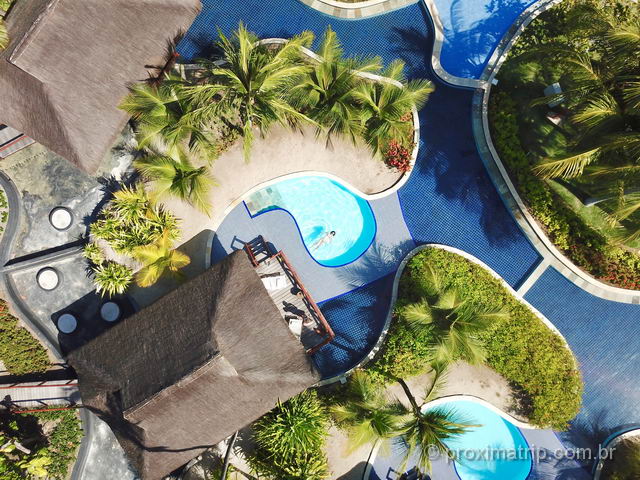 Bangalô super luxo piscina alto drone