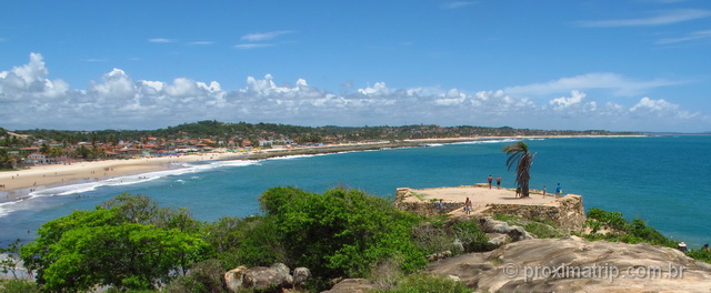 Praia de Gaibú vista a partir do Forte São Francisco Xavier - Pernambuco