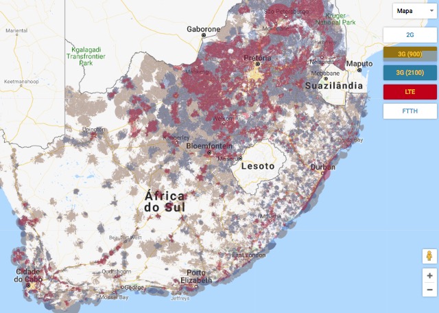 Cobertura celular mtn africa do sul onde comprar o chip