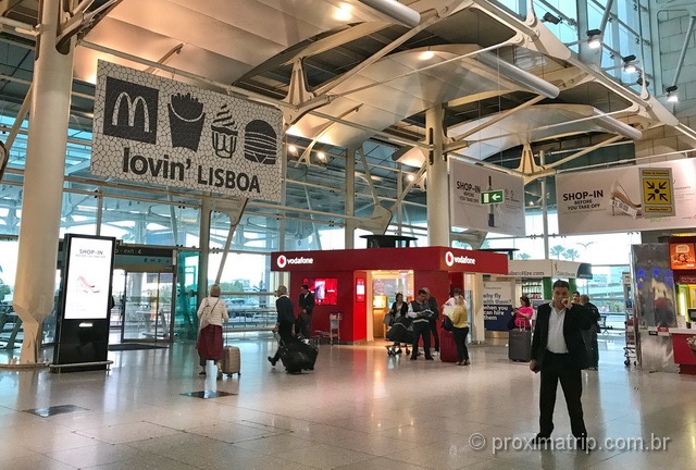 Stand vodafone aeroporto lisboa piso terreo onde comprar chip celular em portugal