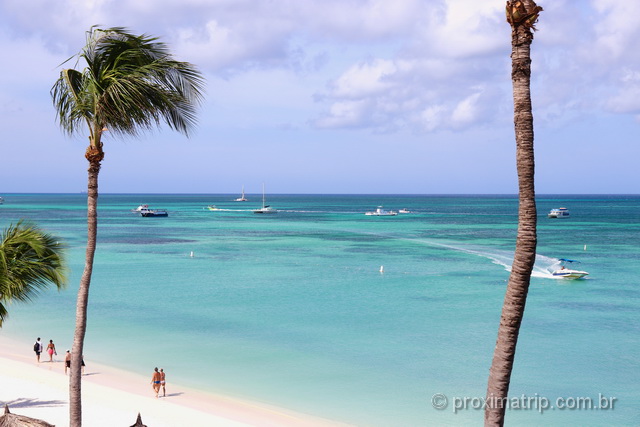 O que fazer em Aruba: praia de Palm Beach