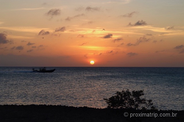 Por do sol em Eagle Beach - Aruba