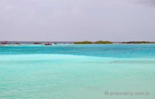 Lindos tons de azul em Mangel Halto - Aruba