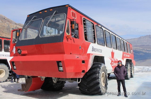 o que fazer em jasper: Passeio na Geleira Athabasca de Caminhão Ice Explorer