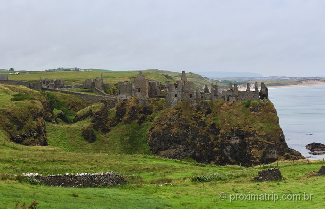 Castelo de Dunluce: ruínas medievais na Irlanda do Norte