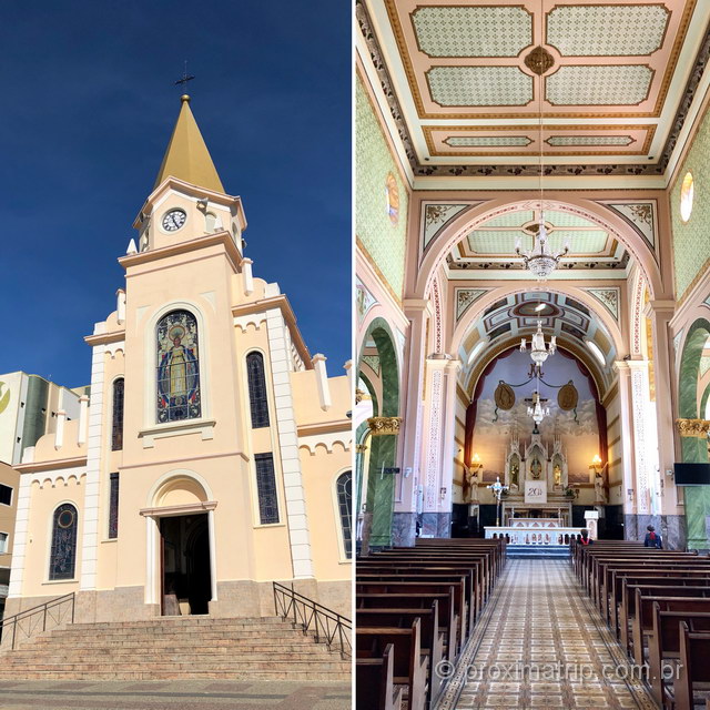 Igreja linda no centro de Monte Sião!