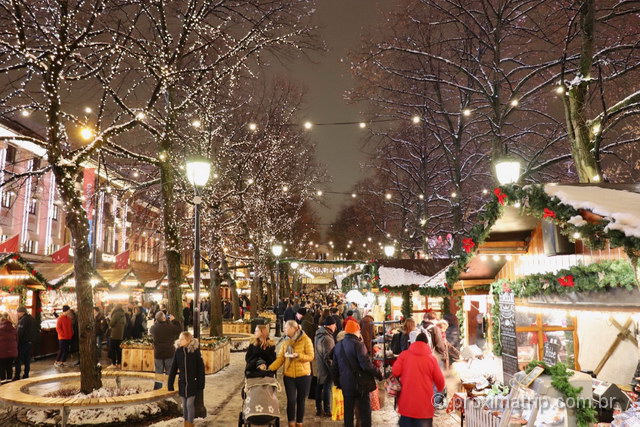 Feira de Natal em Oslo