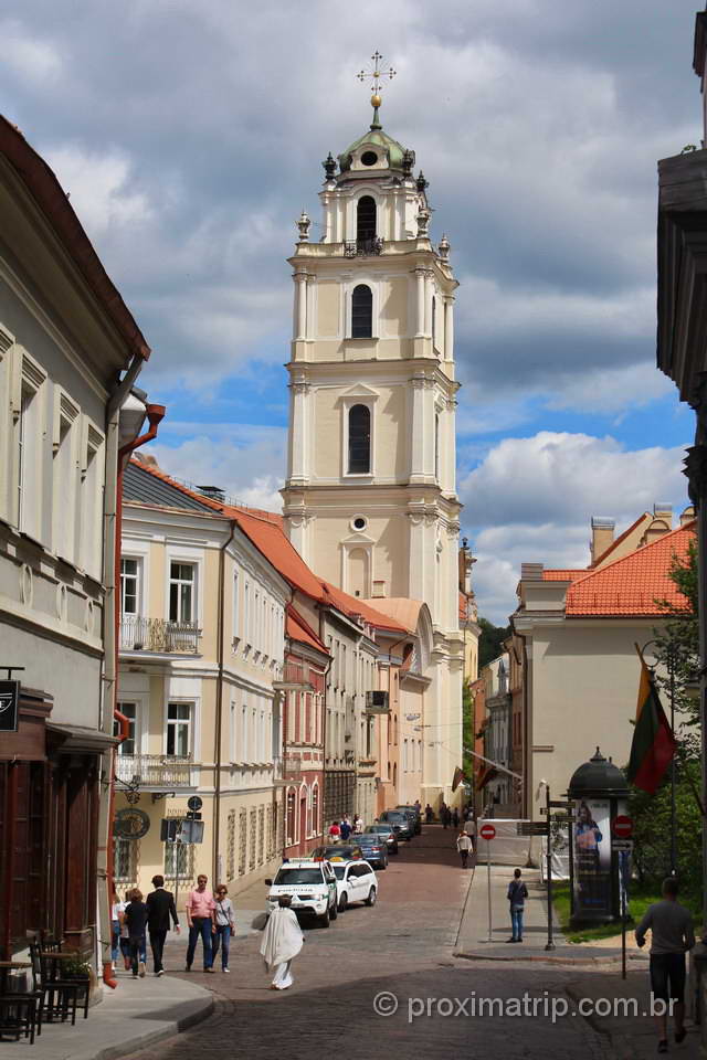 Torre da Igreja de São João (St. John), em Vilnius