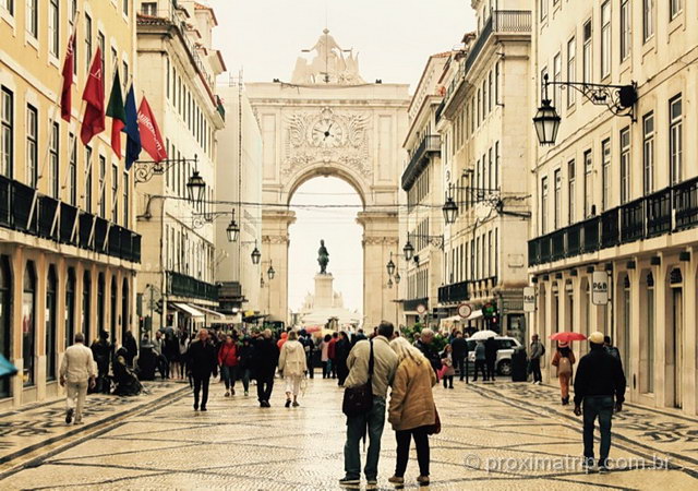 o que fazer lisboa Arco Rua Augusta