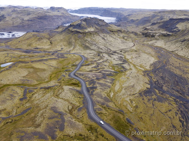 Paisagens de outro planeta na Islândia! Foto top com o drone Mavic!