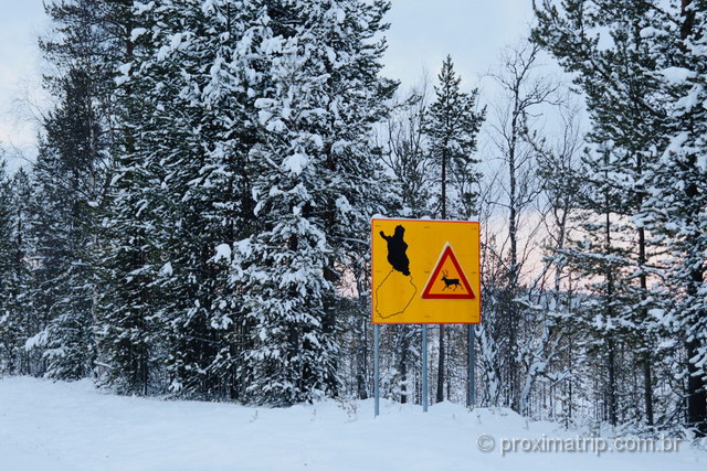 Placa na estrada - explorando os confins da Finlândia!