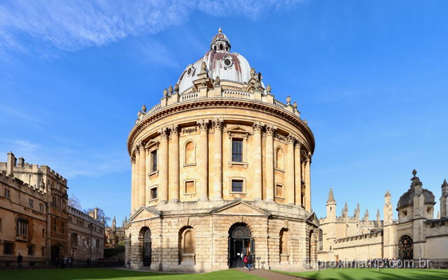 O lindo edifício de Radcliffe Camera