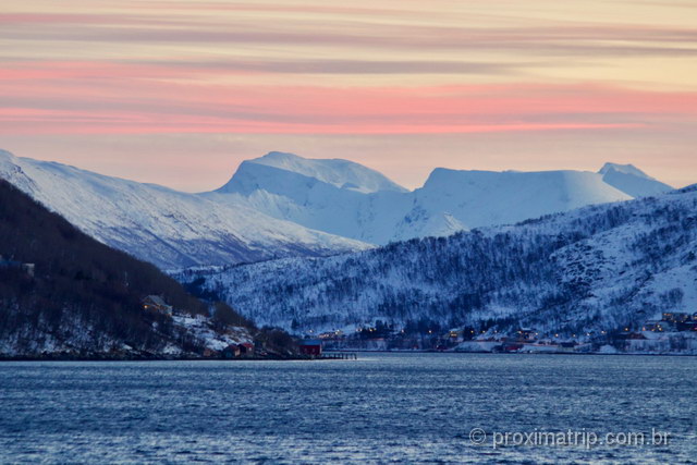 as lindas noites polares na Noruega