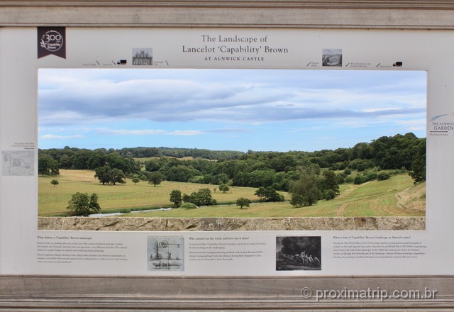 Paisagem nos arredores do Alnwick Castle: parece uma pintura!