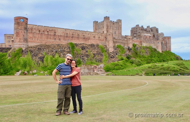 Fotinho de recordação no Castelo de Bamburgh!