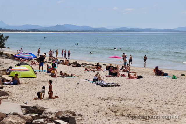 Praia Principal de Byron Bay, na Austrália