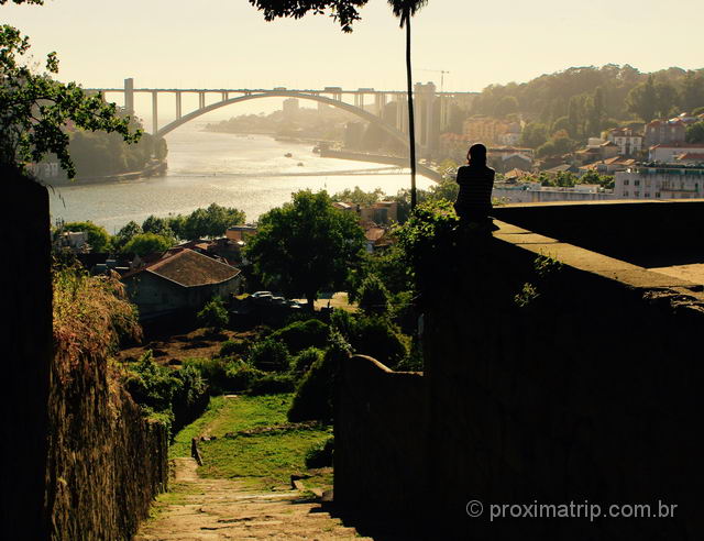 Bonito entardecer em Porto