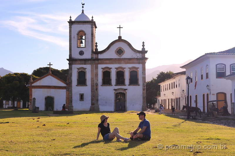 Um lindo fim de tarde em Paraty