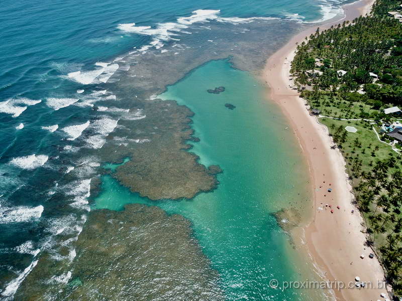 Piscina natural de Taipu de Fora: principal atração da Península de Maraú