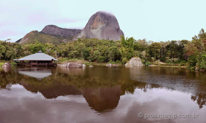 A linda paisagem da Pedra Azul e arredores