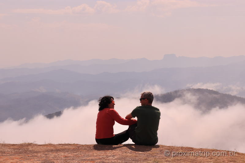 Pico Agudo, em Santo Antônio do Pinhal: vista panorâmica da Serra da Mantiqueira