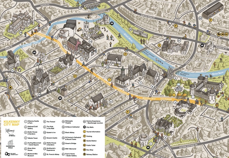 créditos: Mapa de visitkilkenny.ie