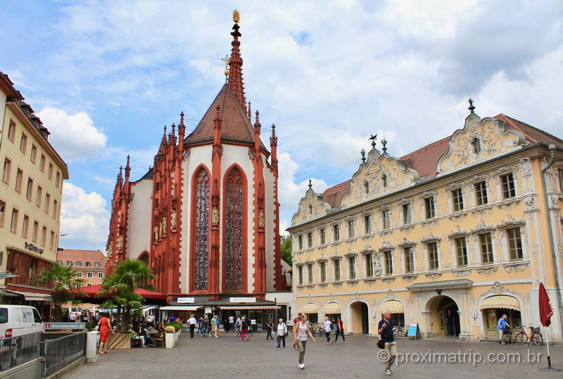 O que fazer em Würzburg: Arquitetura gótica, além dos estilos rococó e barroco estão presentes na cidade