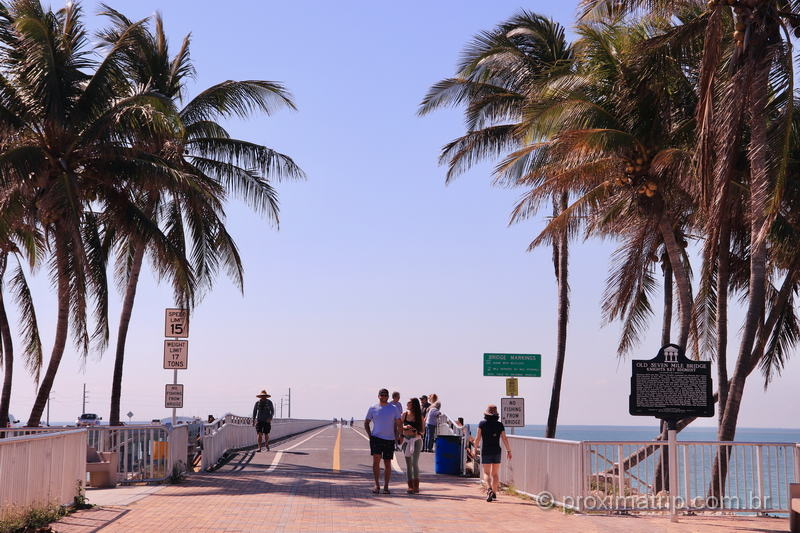 Old Seven Mile Bridge: uma das atrações turísticas em Florida Keys