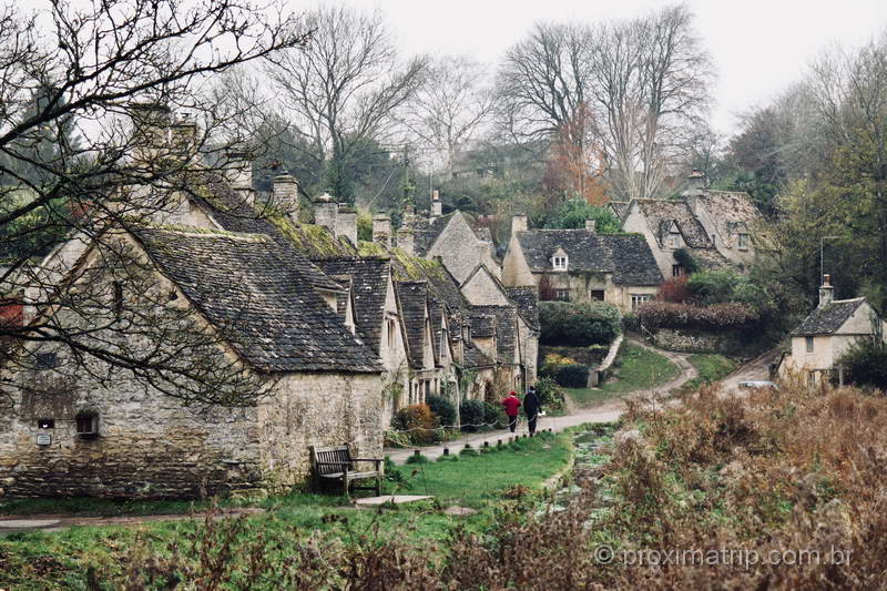 Arlington Row, um dos principais atrativos na região de Cotswolds