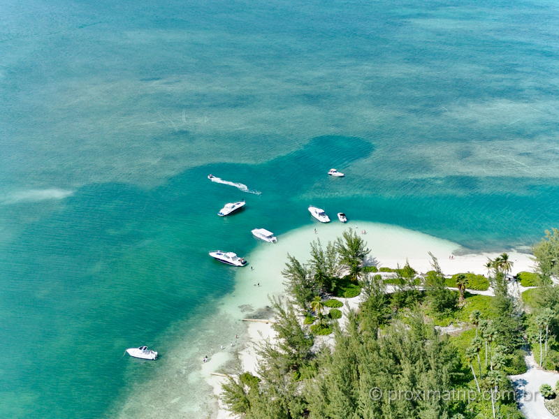 Imagem aérea de Starfish Point, nas Ilhas Cayman